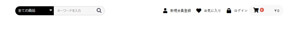 EC-CUBEヘッダー(商品検索・ログインナビ・カート) ブロック