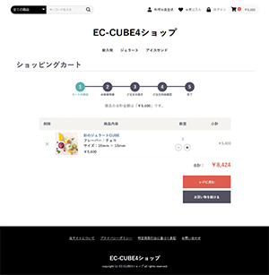 EC-CUBEカゴの中 EC-CUBEカゴの中