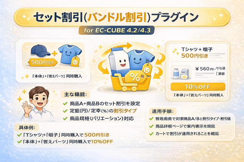 セット割引(バンドル割引)プラグイン for EC-CUBE 4.2/4.3