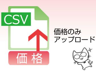 価格のみCSVアップ