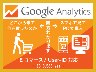 Google Analytics Eコマース/User-ID対応プラグイン(3.0系)