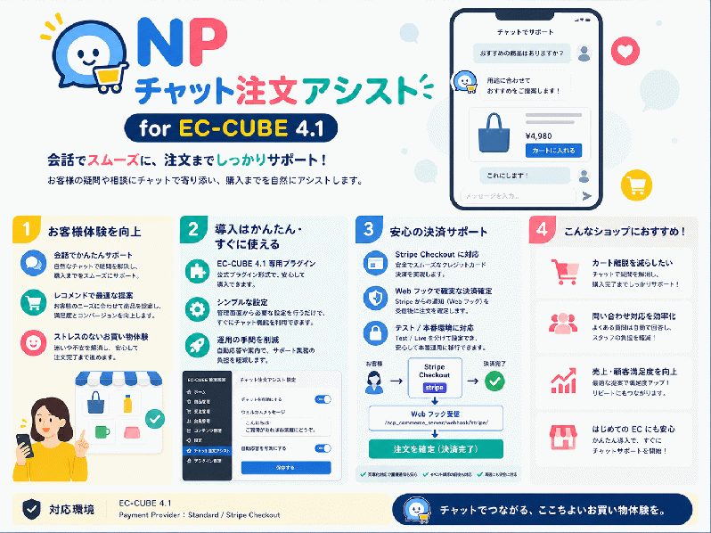 NP チャット注文アシスト for EC-CUBE4.1