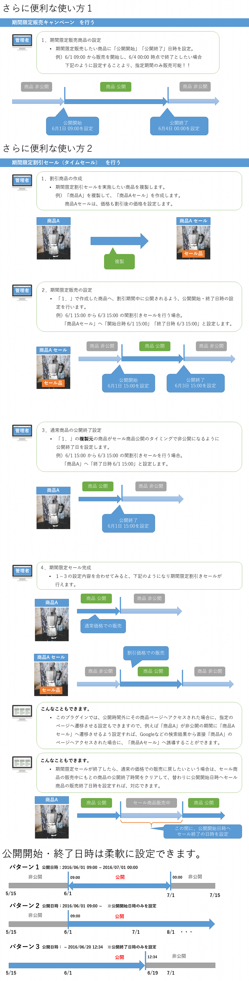 <公開日時を自由に操作>管理サポートプラグイン【TimeKeeper】