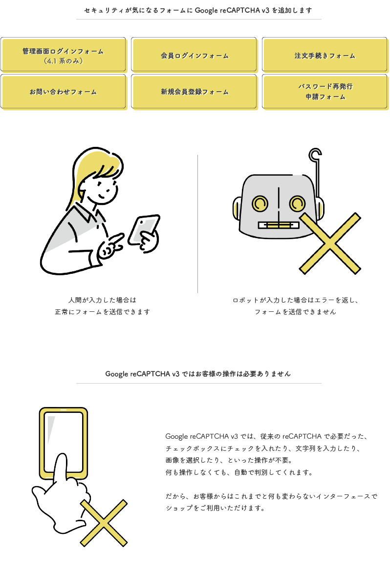 いつも reCAPTCHA