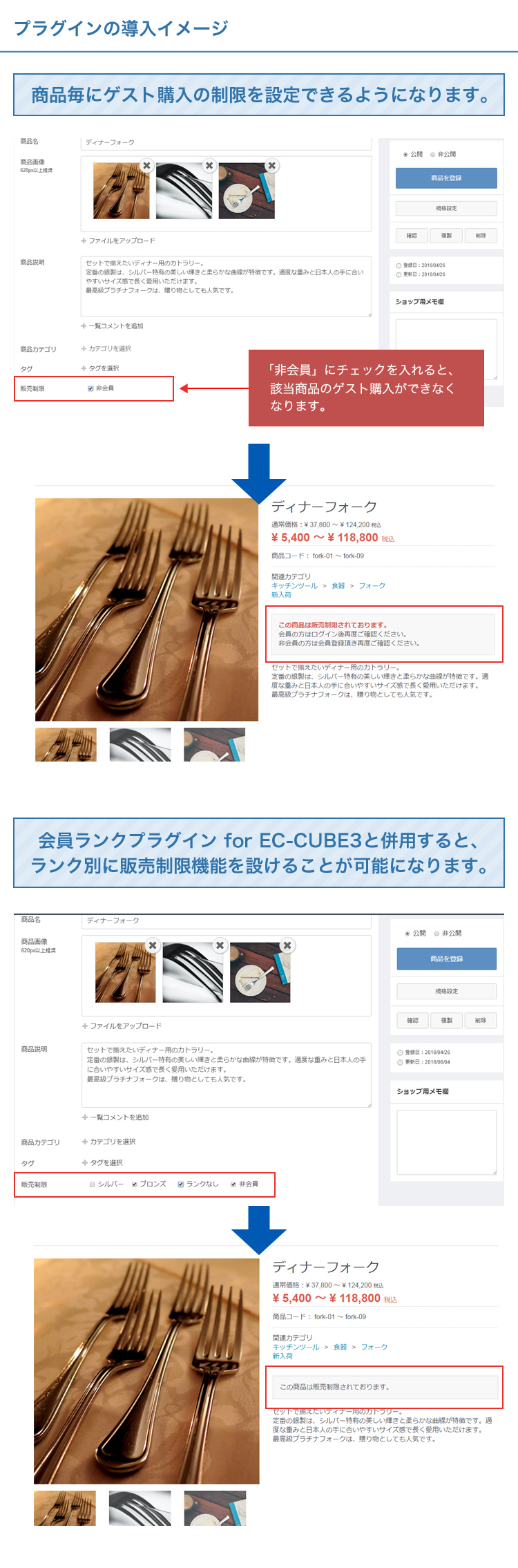 販売制限機能プラグイン for EC-CUBE3