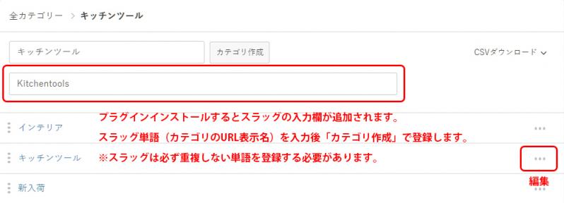 カテゴリスラッグ化プラグイン