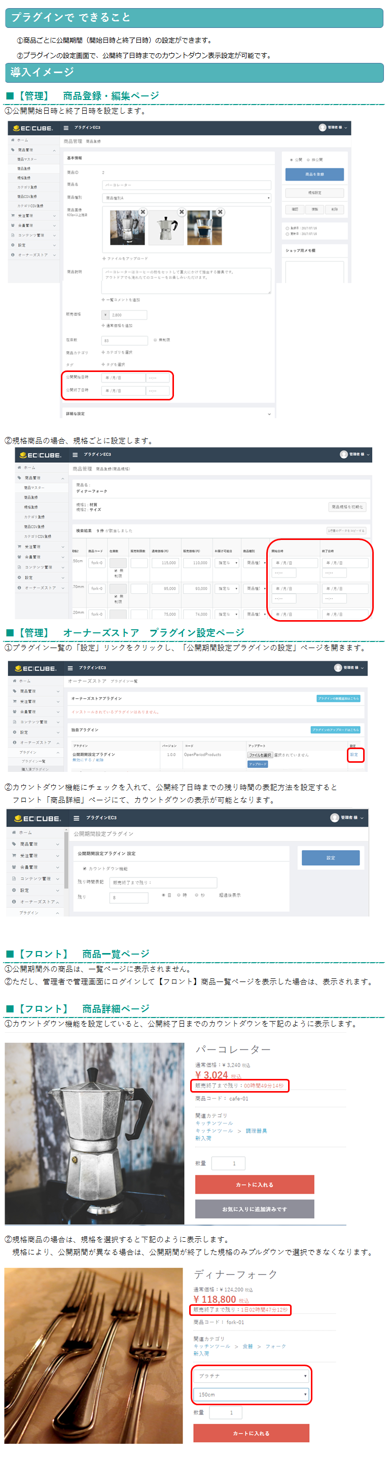 公開期間設定