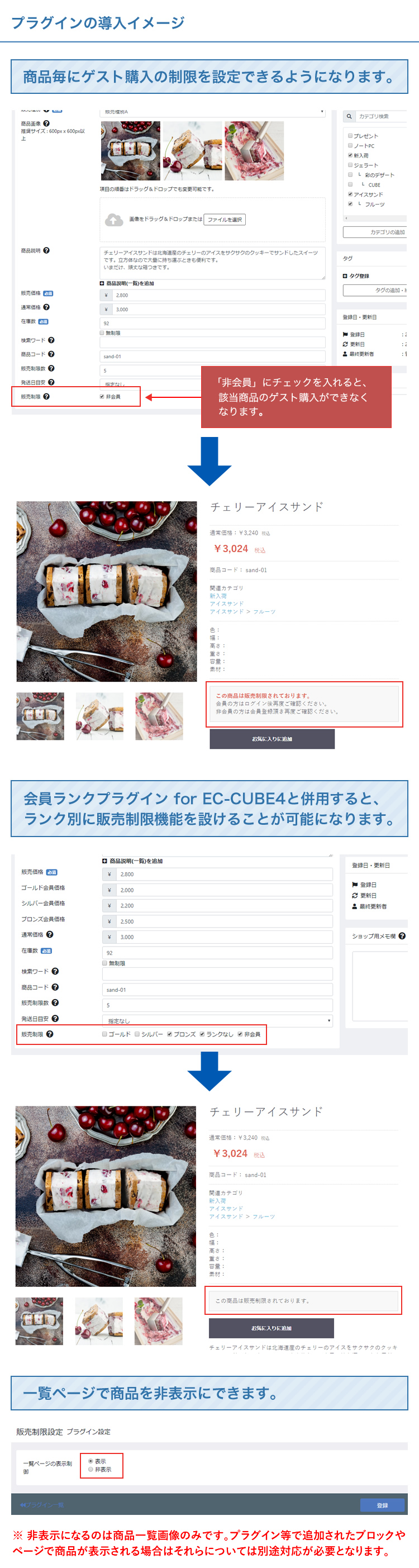 販売制限機能プラグイン for EC-CUBE4.2