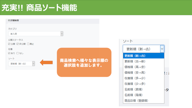 充実!!商品ソート(4.0対応版)