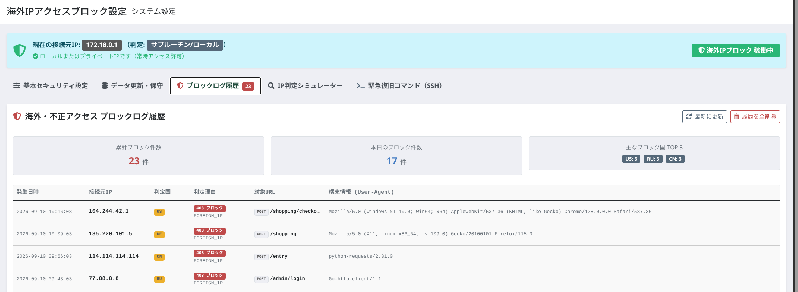 海外IPアクセスブロック(国内専用EC向け・決済・会員登録)