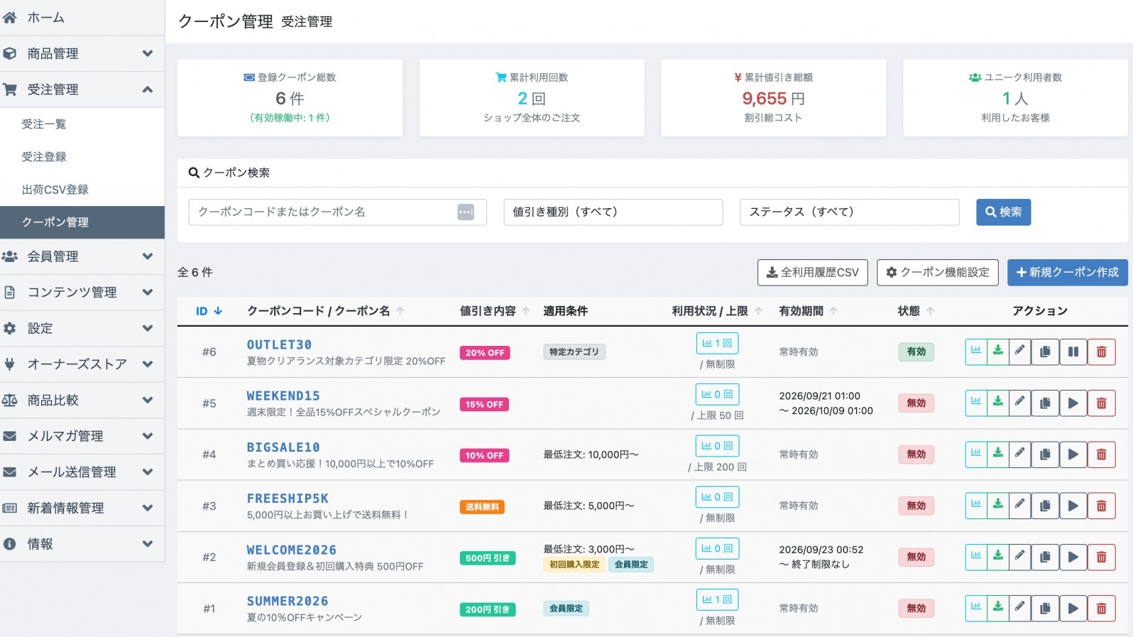 高度なクーポン・割引管理プラグイン