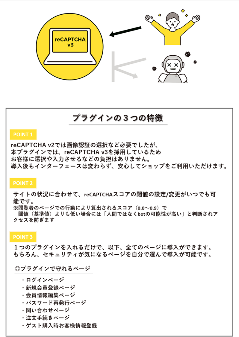reCAPTCHA v3 for EC-CUBE4.2/4.3