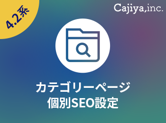 カテゴリーページ個別SEO設定(4.2系)