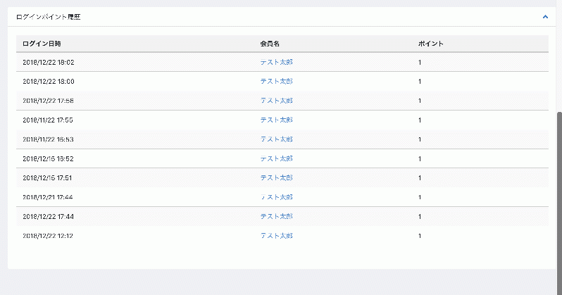 ログインポイントプラグイン for EC-CUBE4.0