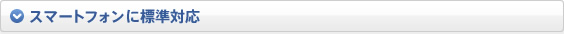 スマートフォンに標準対応