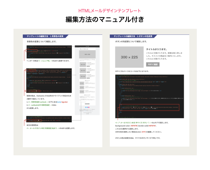 編集方法のマニュアル付き